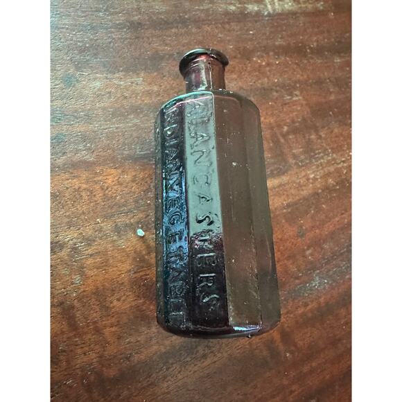 2 Vintage Miniature Purple Elixir and Medicine Bottles - Picture 8 of 11